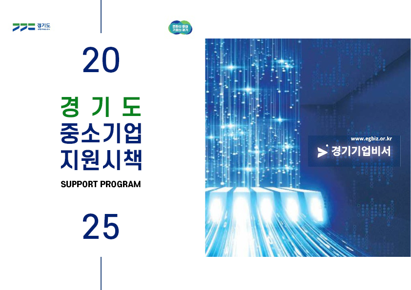 2025 경기도중소기업지원시책SUPPORT PROGRAM